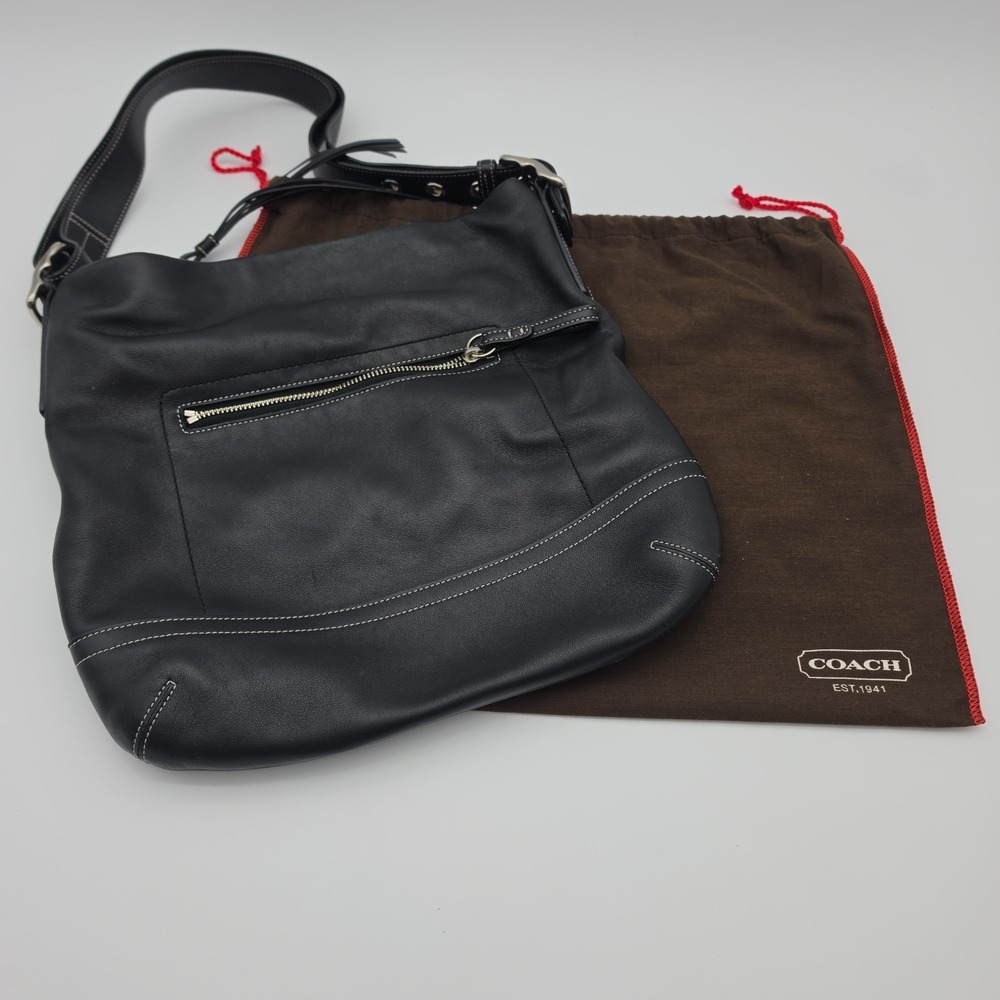 Vintage New Coach Black Purse Women's  Leather  Legacy